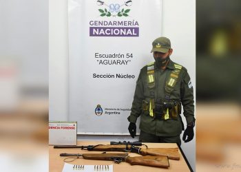 Aguaray: interceptan carabinas y municiones en control de Gendarmería Nacional