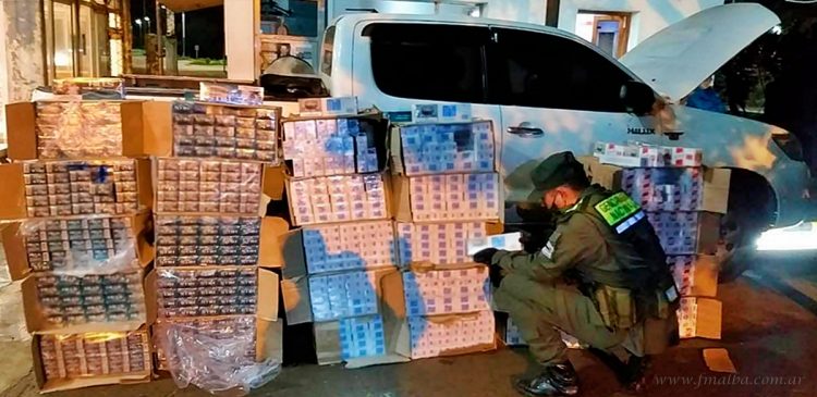 Aguaray: incautan más de 12 mil paquetes de cigarrillos en contrabando