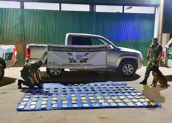 Frontera: gendarmes interceptan más de 130 kilos de drogas