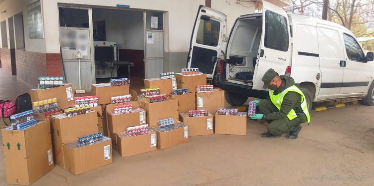 Aguaray: más de un millón de pesos en contrabando de cigarrillos