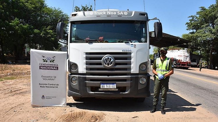 Aguaray: incautan carga de maíz valuada en seis millones de pesos