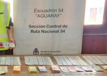 Aguaray: ciudadano colombiano viajaba con más de 16 mil dólares sin aval legal