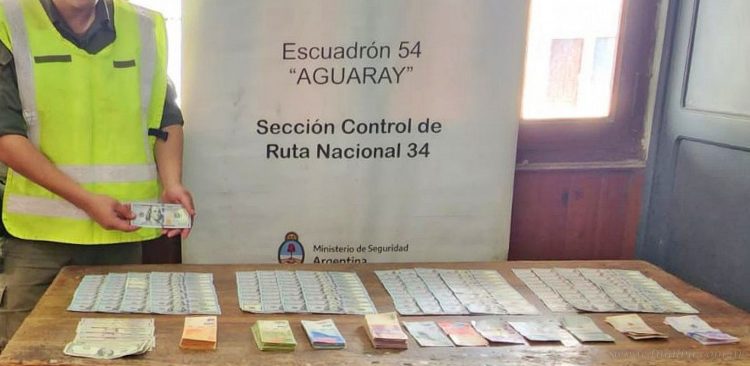 Aguaray: ciudadano colombiano viajaba con más de 16 mil dólares sin aval legal