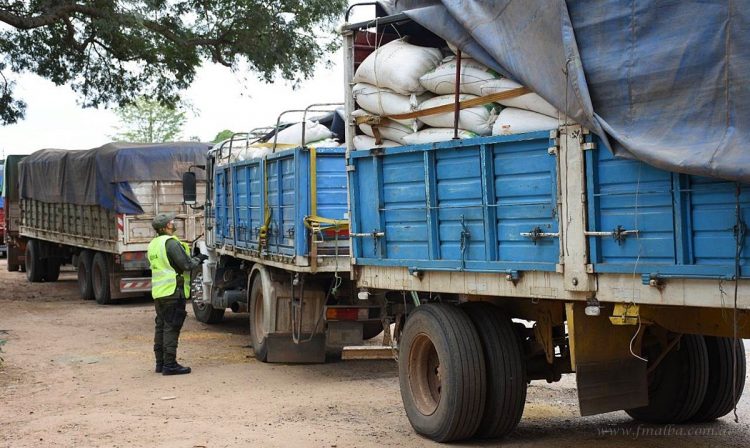 Aguaray: continúan operativos de incautación de granos en contrabando