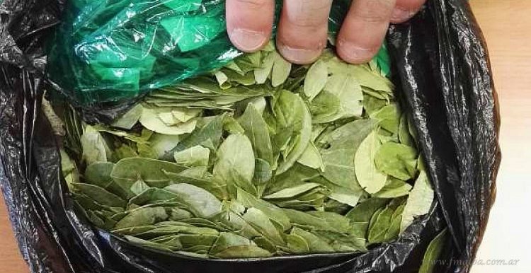 Aguaray: motociclista trasladaba 100 kilos de hojas de coca