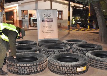Aguaray: secuestran neumáticos en traslado ilegal