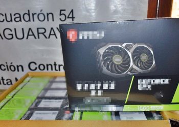 Aguaray: interceptan placas de video valuadas en casi cinco millones de pesos