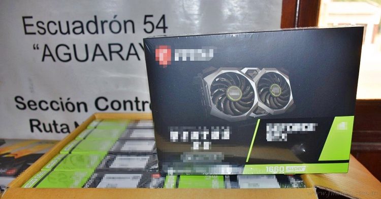 Aguaray: interceptan placas de video valuadas en casi cinco millones de pesos