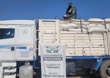 Senda Hachada: secuestraron varias toneladas de soja en cinco horas