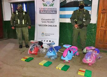 Narcotráfico: interceptan droga oculta en andadores infantiles