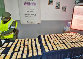 Aguaray: incautan más de 120 millones de pesos no declarados