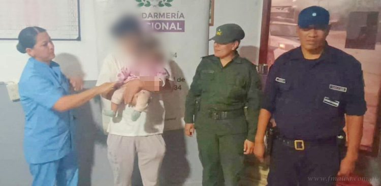 Aguaray: encuentran a una bebé con pedido de paradero