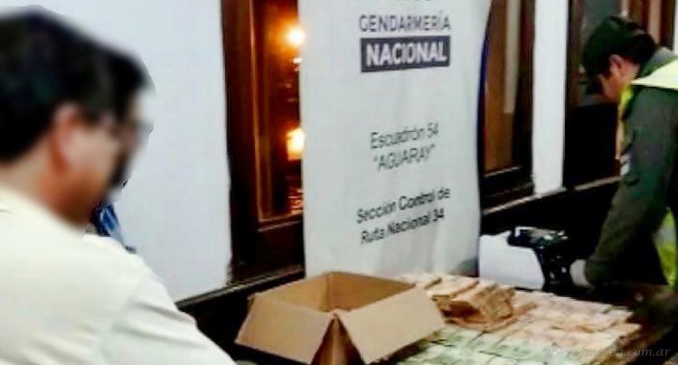 Aguaray: interceptan suma millonaria en pesos argentinos sin aval legal