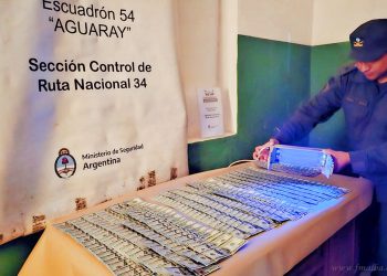 Aguaray: incautan cubiertas, dólares y pesos sin aval legal
