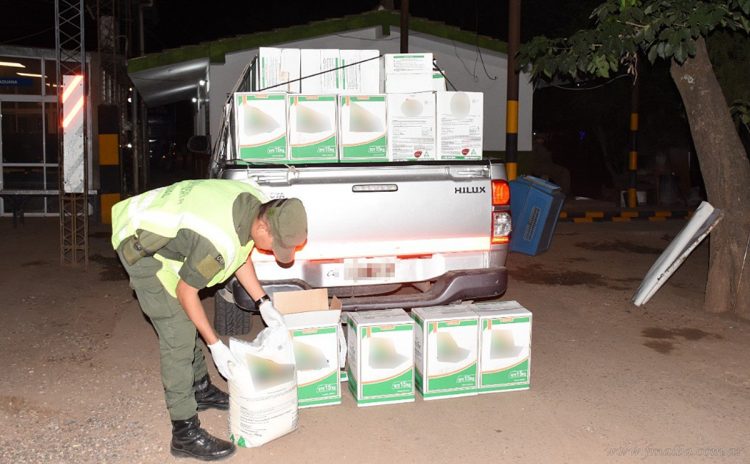 Aguaray: incautan cargamento de herbicidas sin documentación legal