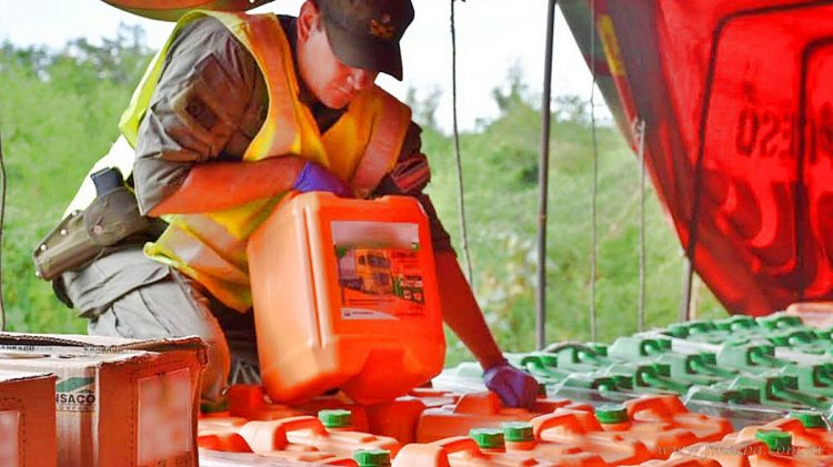Aguaray: interceptan 12 mil litros de lubricante automotriz sin aval legal