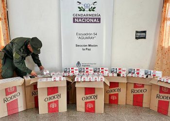 Misión La Paz: gendarmes interceptan carga de cigarrillos extranjeros