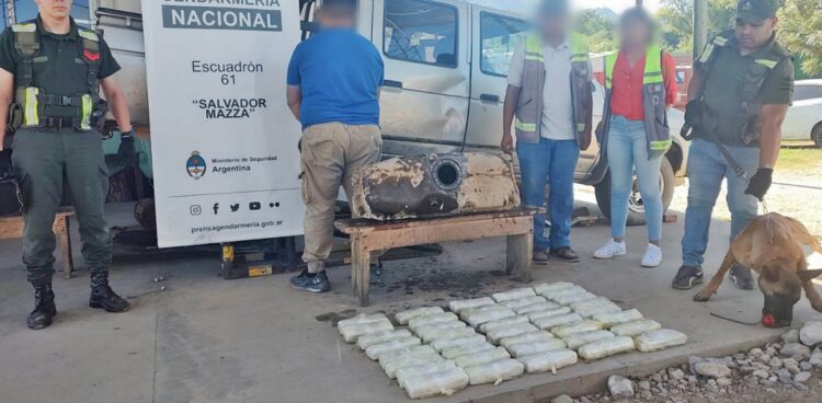 Salvador Mazza: un detenido con varios kilos de drogas