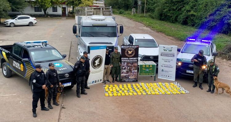 Salta: desbaratan banda que traficaba más de 120 kilos de droga en acoplado de camiones