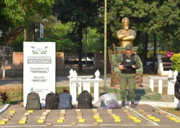 Tartagal: gendarmes detienen a dos personas con varios kilos de droga en “La Porcelana”
