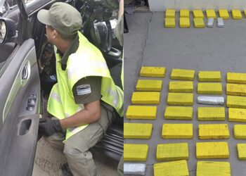 Condenan a tres personas por transportar 105 kilos de cocaína ocultos en un doble fondo de un vehículo