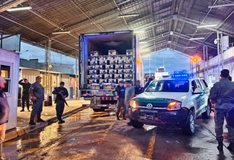 Gendarmería incautó más de 50 kilos de cocaína ocultos en un cargamento de bananas