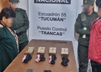 Tucumán: dos mujeres transportaban más de 4 kilos de cocaína adosados al cuerpo