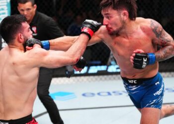 Fallo dividido: Esteban “El Gringo” Ribovics cayó ante Haqparast en un emocionante combate en UFC Vegas 103