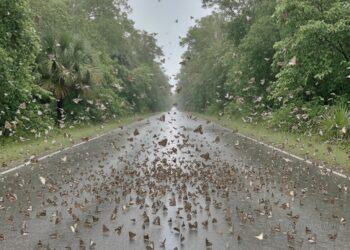 ¡Espectáculo en movimiento! La Libytheana carinenta inició su migración masiva luego de las lluvias