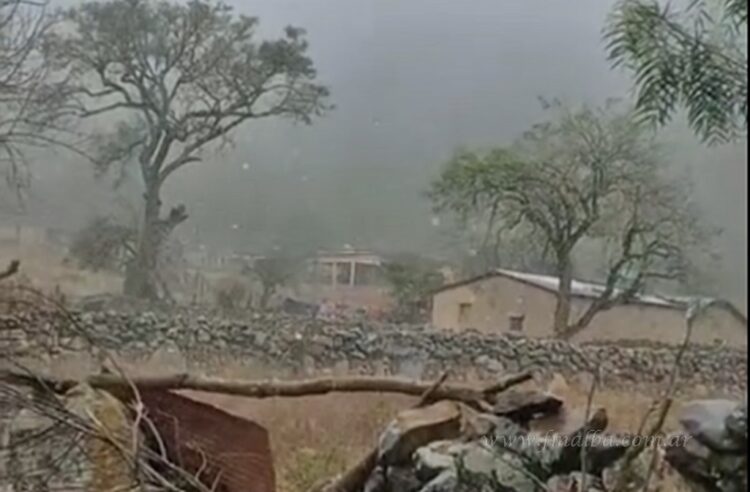 Orán: nevada tiñó de blanco a San Andrés y sorprendió al norte salteño