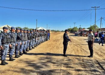 Alto la Sierra: importante presencia policial en procura de la paz social