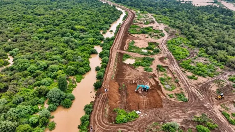 Río Pilcomayo: intensifican obras hídricas preventivas en el departamento Rivadavia
