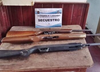 Aguaray: secuestran tres rifles en control preventivo sobre ruta provincial 54