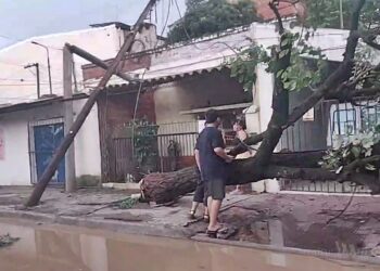 Un violento temporal azotó Salvador Mazza