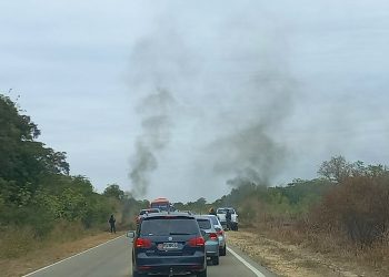 Virgen de la Peña: corte en Ruta Nacional 34