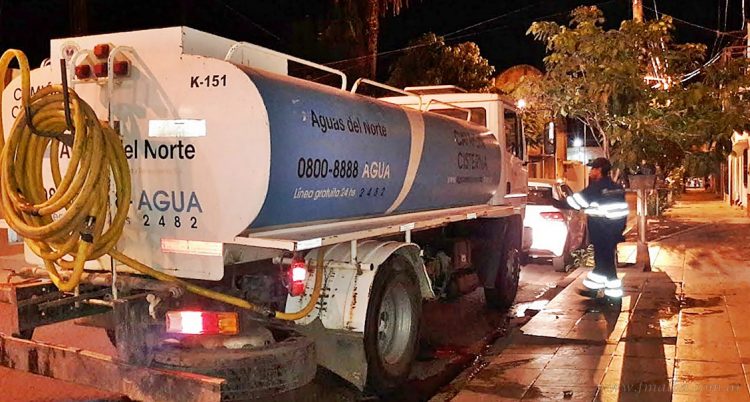 Persisten cortes de agua en gran parte del departamento San Martín