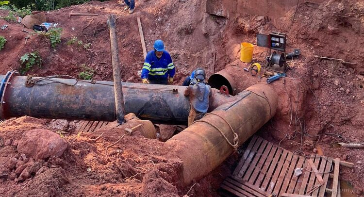 Por trabajos programados, cortes y baja presión para tres localidades