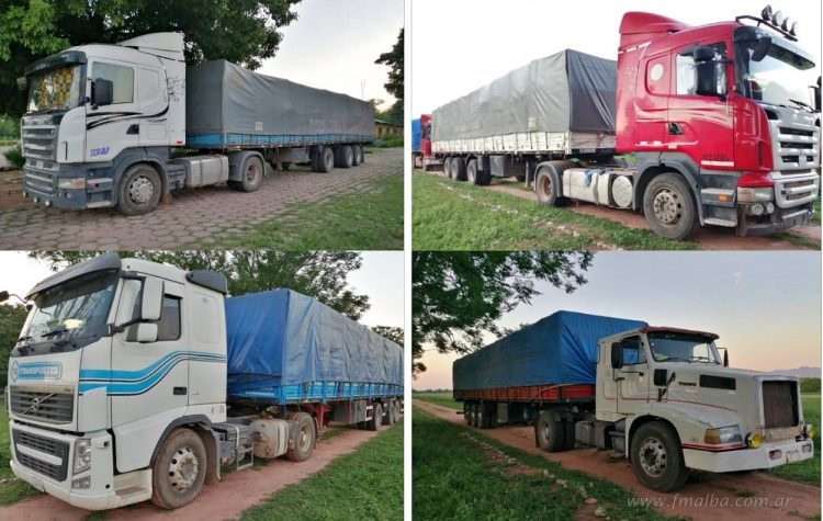 Yacuiba: interceptan siete camiones que intentaban ingresar con soja ilegal