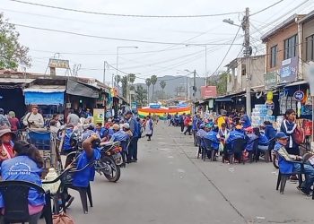 Bloqueo en el Puente Internacional Salvador Mazza-Yacuiba