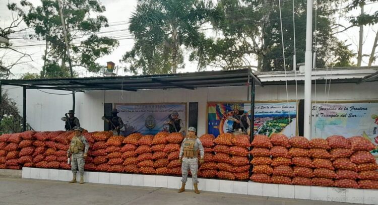 Bermejo: militares del Plan Soberanía secuestran alimentos en puertos clandestinos del contrabando