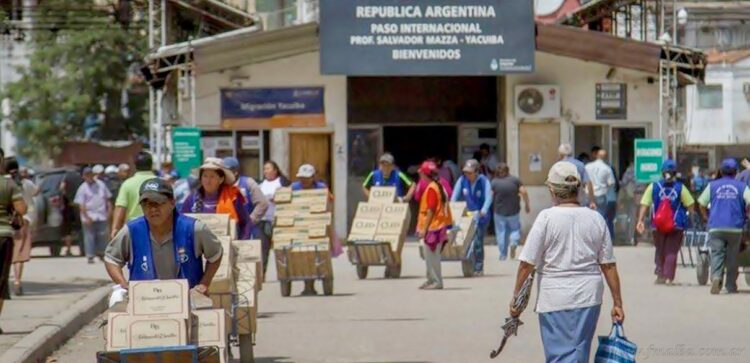 Frontera: bagayeros solicitan arancel cero para los productos argentinos