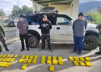 Tarija: tres personas detenidas con droga sellada con un “delfín”