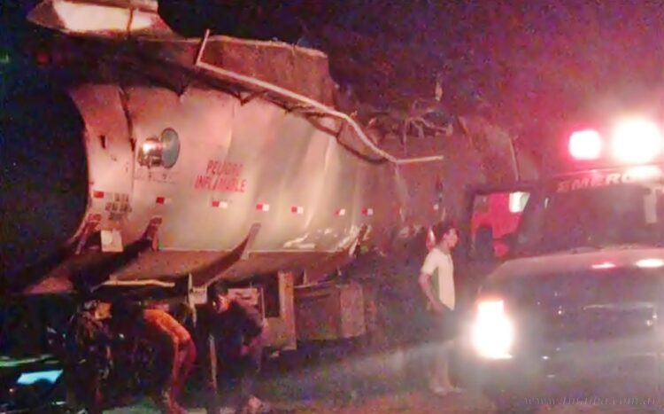 Yacuiba: un hombre joven fallece por explosión de camión cisterna