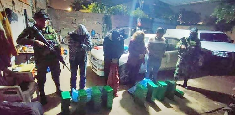 Yacuiba: cinco detenidos en un taller mecánico, involucrados en narcotráfico