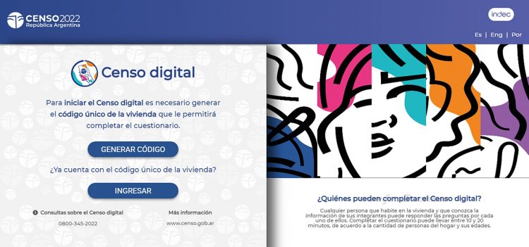 Censo 2022: se rehabilitó el formulario digital, hasta el 24 de mayo