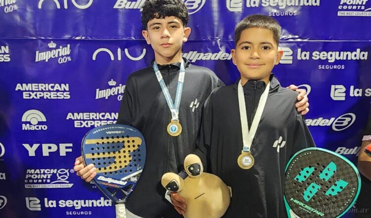 Padel: dupla Máximo Maza-Federico Salas, campeones en el Selectivo de Menores