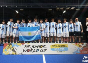 Mundial Juvenil de Pádel 2025: Máximo Maza brilló junto al equipo nacional
