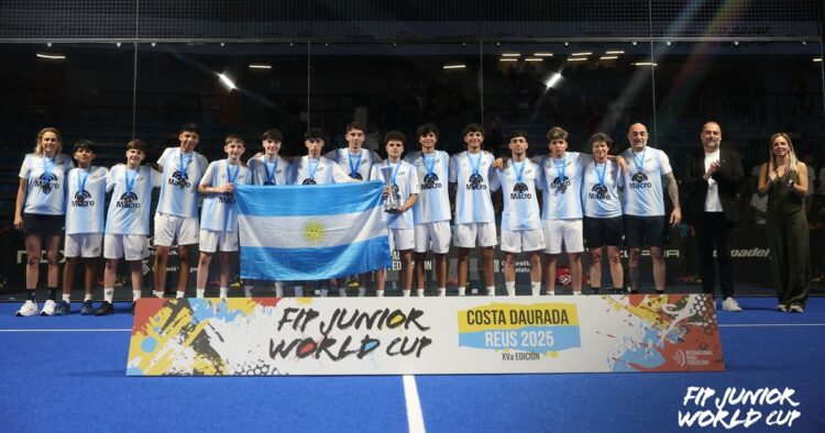 Mundial Juvenil de Pádel 2025: Máximo Maza brilló junto al equipo nacional