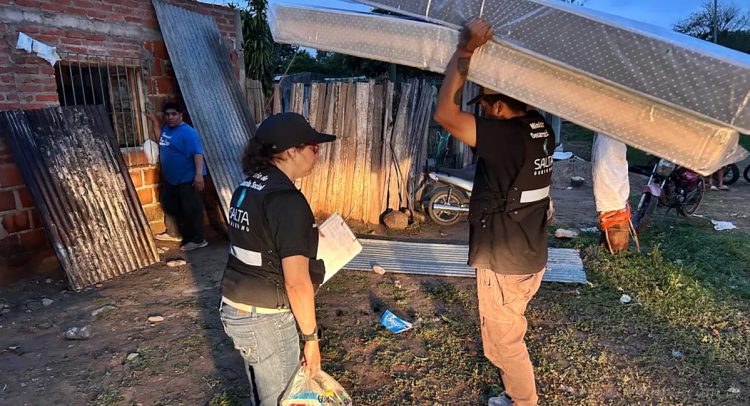 Asistencia provincial en municipios afectados por la fuerte tormenta