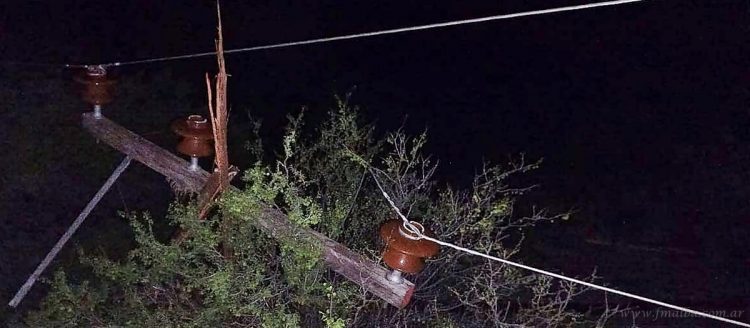 Tormentas eléctricas dejaron sin energía a varias localidades
